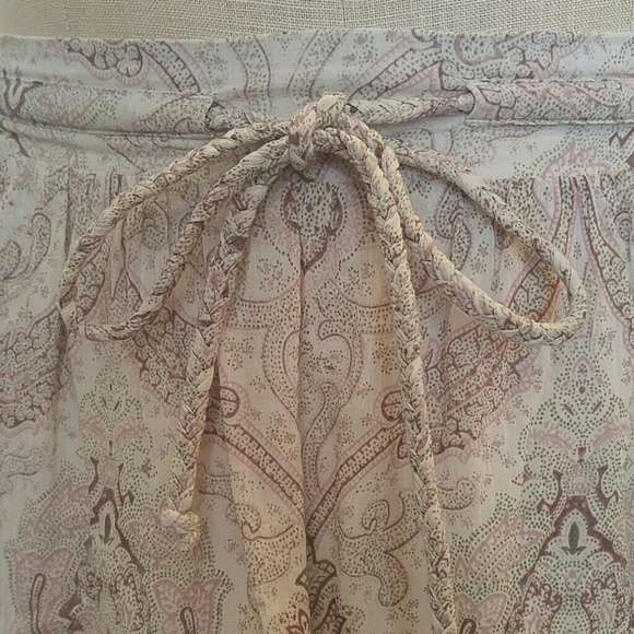 Carve Designs NWT Cameron Midi Skirt Womens XS Paisley Hi-Lo Pull On Lined - Picture 6 of 7